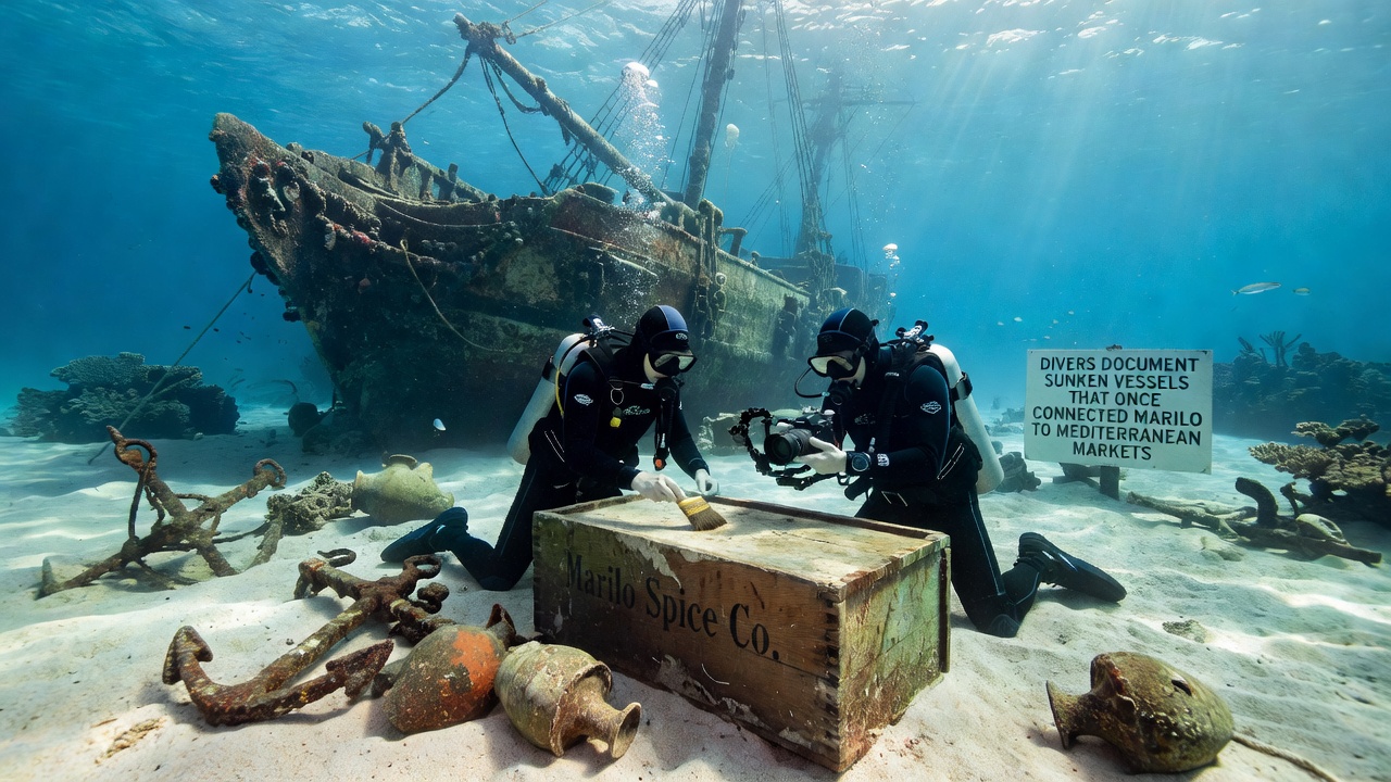 Divers Document Sunken Vessels That Once Connected Marilo to Mediterranean Markets